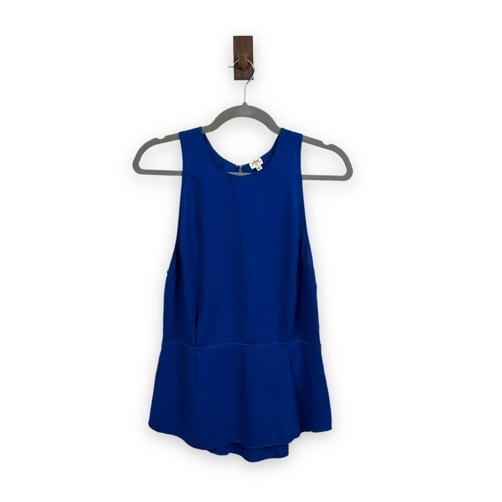 Aritzia Wilfred Open Back Peplum Top Size 6